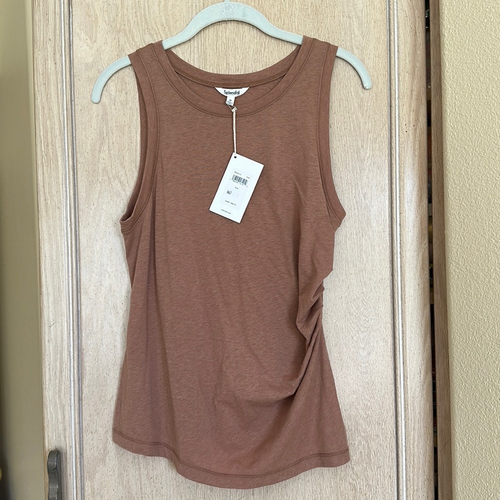 Splendid Burnt Orange Tank Top NWT